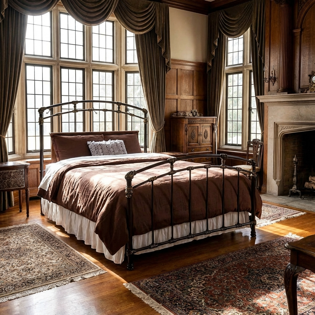 Aristella Iron Bed by Esmeralda's Home Furniture
