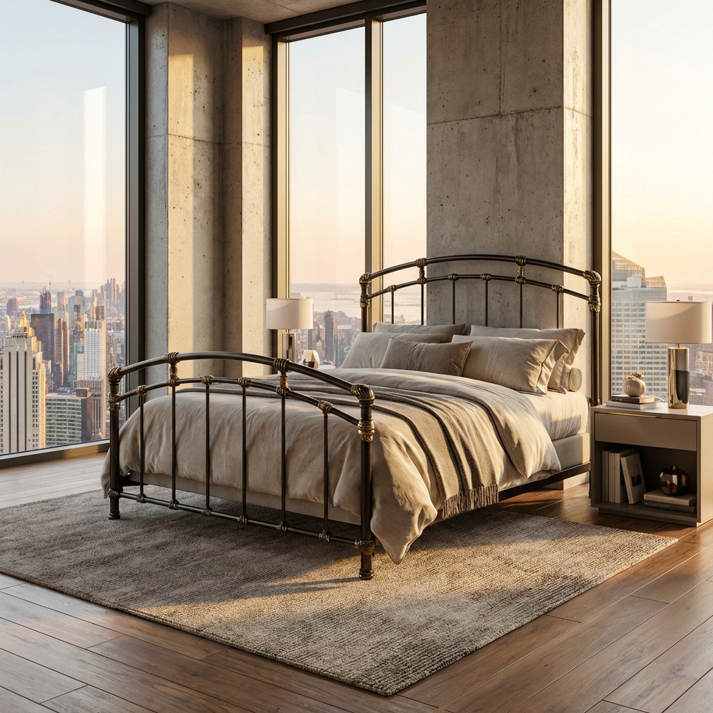 Aristella Iron Bed by Esmeralda's Home Furniture