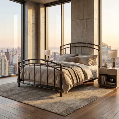 Aristella Iron Bed by Esmeralda's Home Furniture