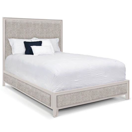 Aven Upholstered Iron Headboard with Upholstered Surround by Esmeralda's Home Furniture