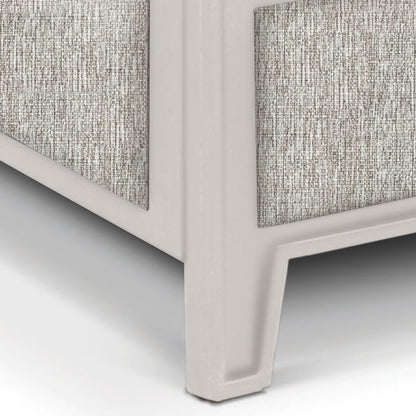 Aven Upholstered Iron Headboard with Upholstered Surround by Esmeralda's Home Furniture
