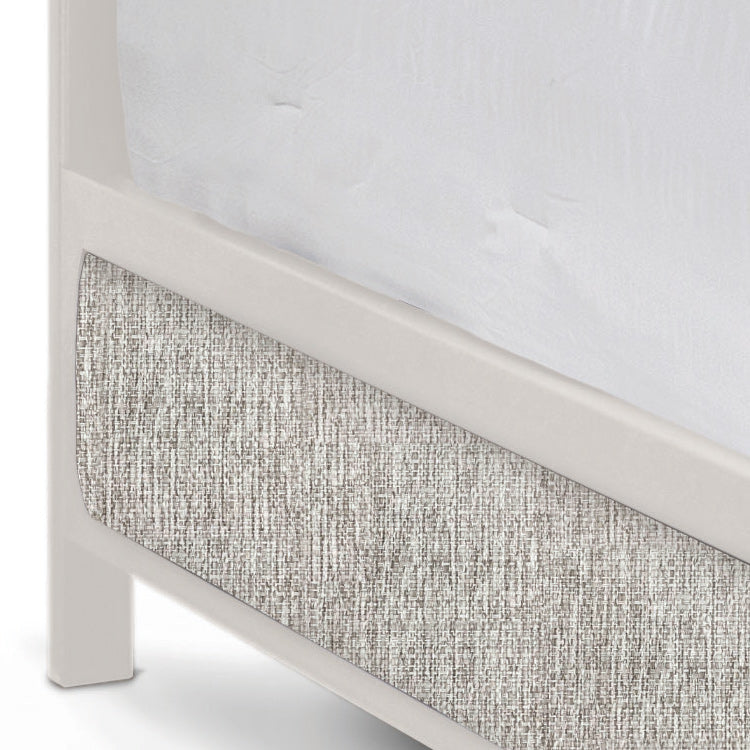 Aven Upholstered Iron Headboard with Upholstered Surround by Esmeralda's Home Furniture