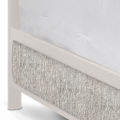 Aven Upholstered Iron Headboard with Upholstered Surround by Esmeralda's Home Furniture