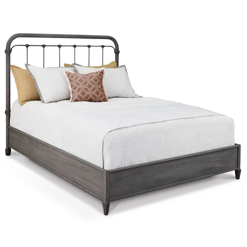 Braden Iron Headboard with Metal Surround by Esmeralda's Home Furniture