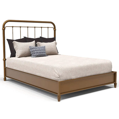 Braden Iron Headboard with Metal Surround by Esmeralda's Home Furniture