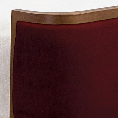 Broadway Upholstered Iron Headboard with Upholstered Surround by Esmeralda's Home Furniture