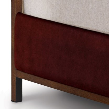 Broadway Upholstered Iron Bed by Esmeralda's Home Furniture