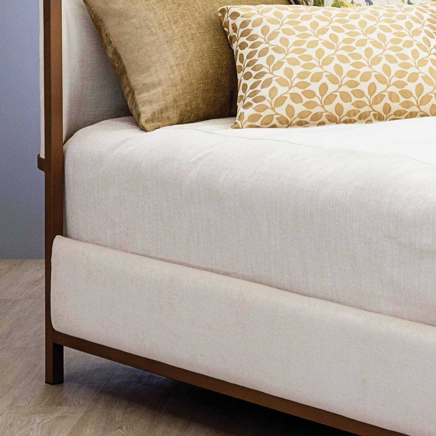 Broadway Upholstered Iron Bed by Esmeralda's Home Furniture