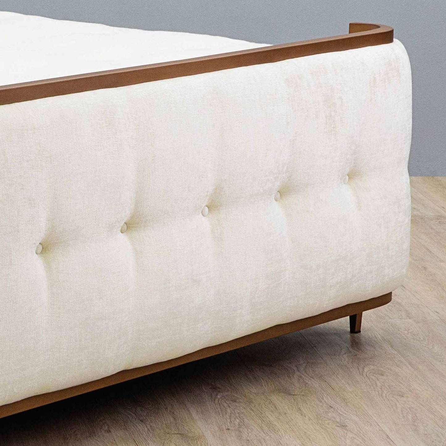 Broadway Upholstered Iron Bed by Esmeralda's Home Furniture