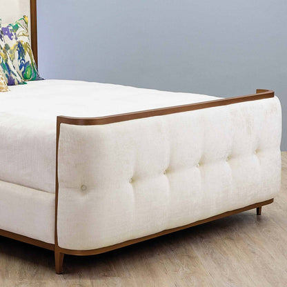 Broadway Upholstered Iron Bed by Esmeralda's Home Furniture