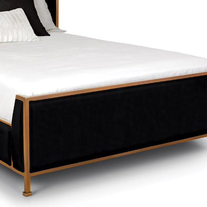 Holden Upholstered Iron Shelter Bed by Esmeralda's Home Furniture