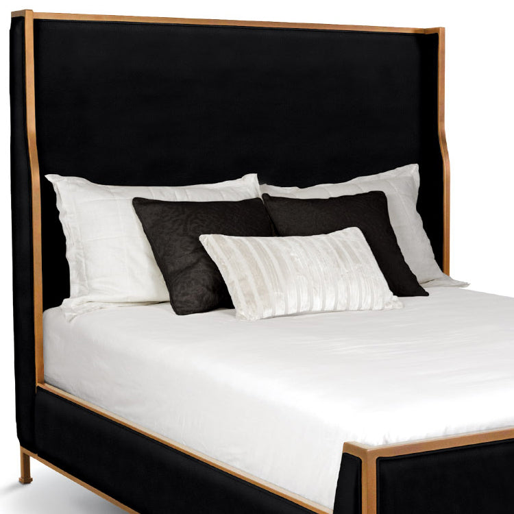 Holden Upholstered Iron Shelter Bed by Esmeralda's Home Furniture