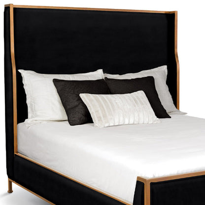 Holden Upholstered Iron Shelter Bed by Esmeralda's Home Furniture
