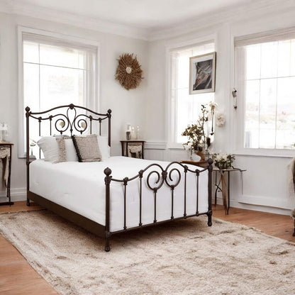 Olympia Iron Bed by Esmeralda's Home Furniture