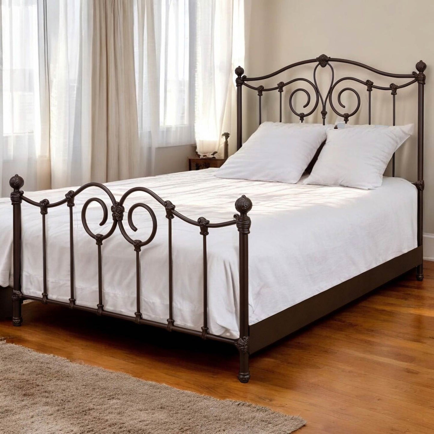 Olympia Iron Bed by Esmeralda's Home Furniture