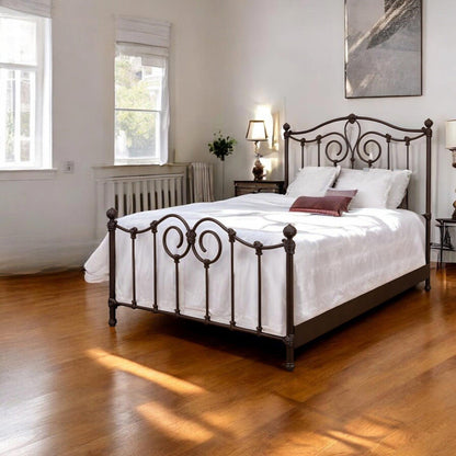 Olympia Iron Bed by Esmeralda's Home Furniture