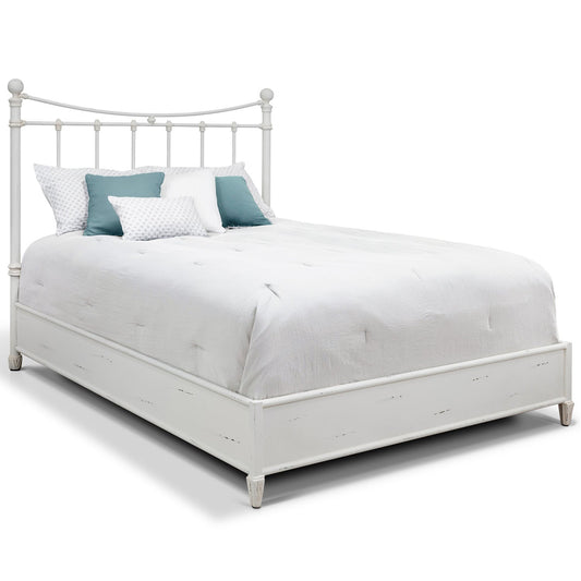 Quati Iron Headboard with Metal Surround by Esmeralda's Home Furniture