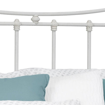 Quati Iron Headboard with Metal Surround by Esmeralda's Home Furniture