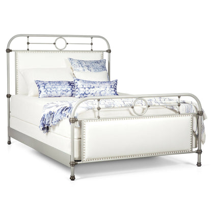 Rochester Upholstered Iron Bed by Esmeralda's Home Furniture