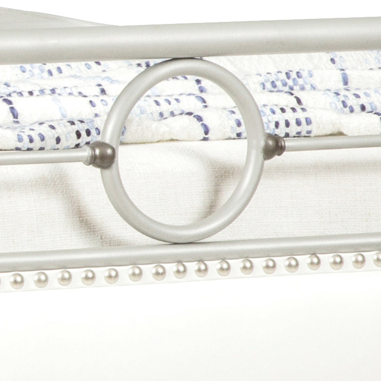Rochester Upholstered Iron Bed by Esmeralda's Home Furniture