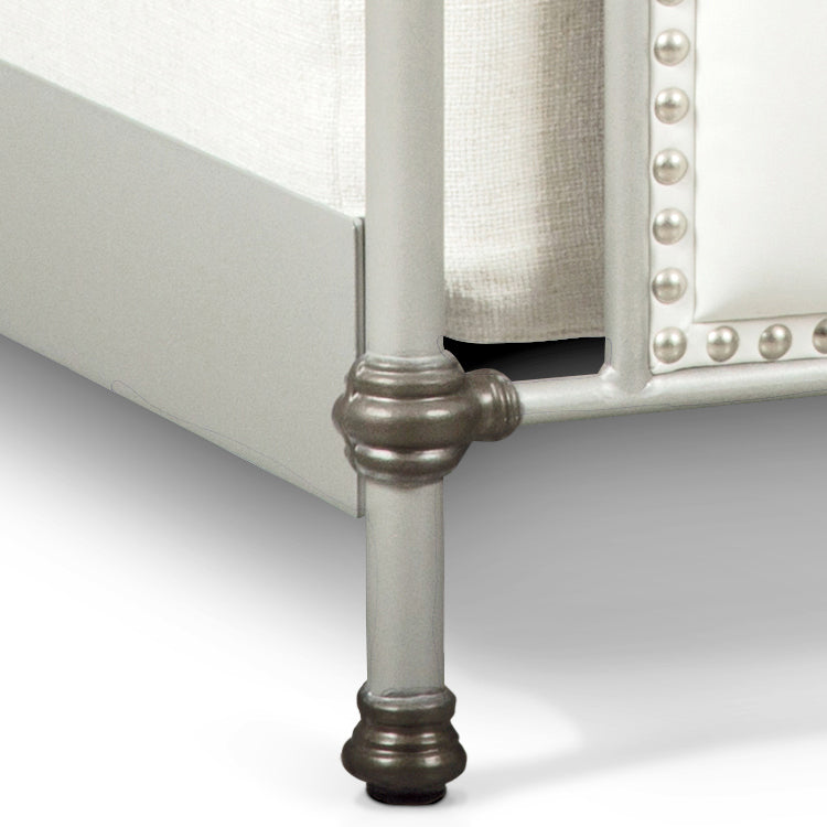Rochester Upholstered Iron Bed by Esmeralda's Home Furniture