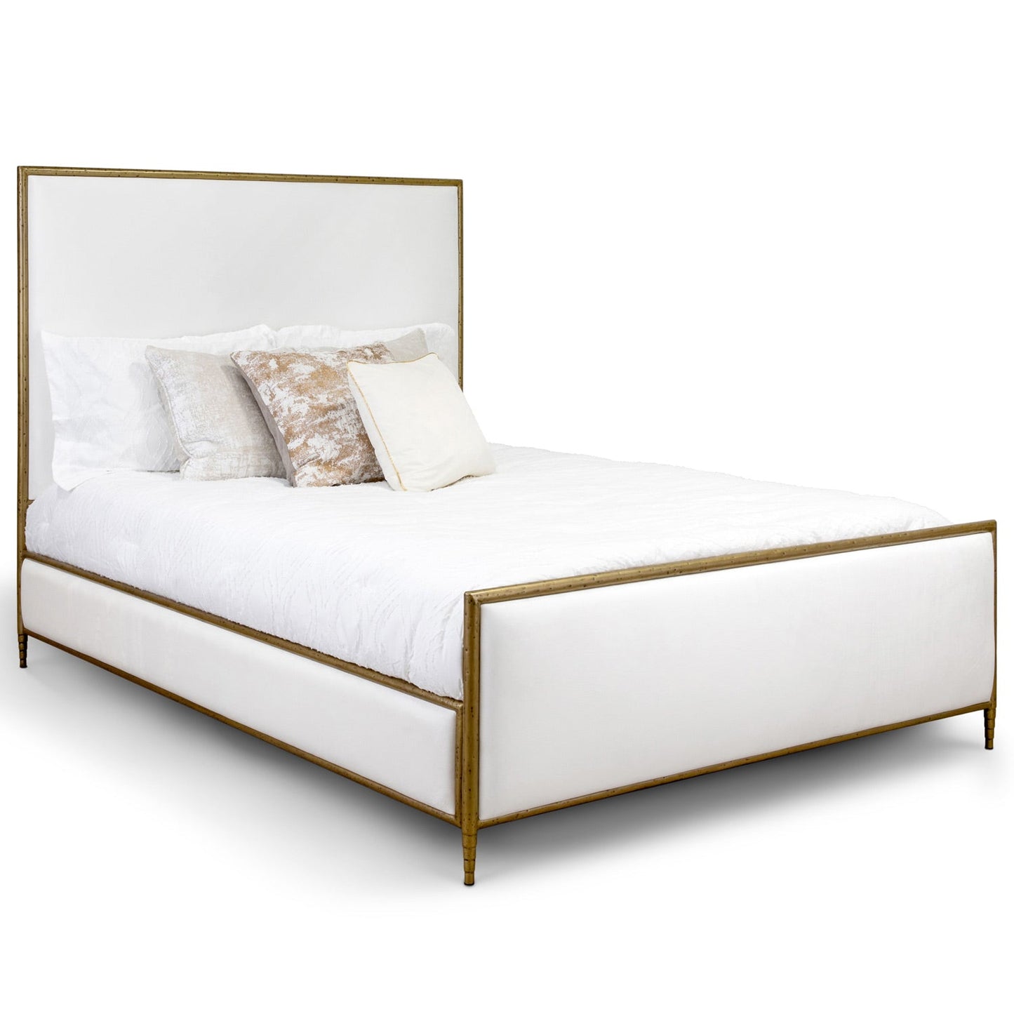 Royce Hammered Iron Upholstered Bed by Esmeralda's Home Furniture