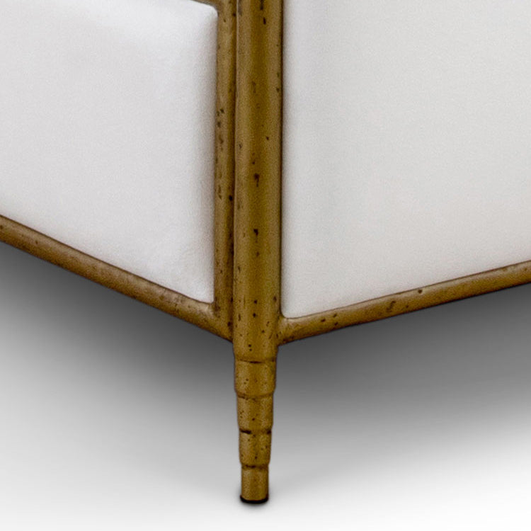 Royce Hammered Iron Upholstered Bed by Esmeralda's Home Furniture