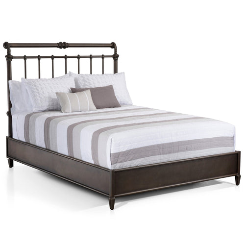 Sheffield Iron Headboard with Metal Surround by Esmeralda's Home Furniture