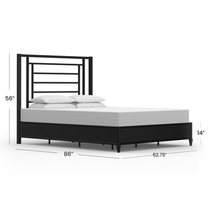 Sunset Iron Headboard with Metal Surround by Esmeralda's Home Furniture