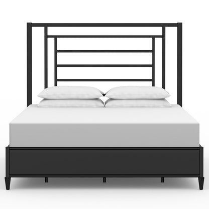 Sunset Iron Headboard with Metal Surround by Esmeralda's Home Furniture