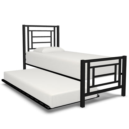 Sunset Iron Trundle Bed by Esmeralda's Home Furniture